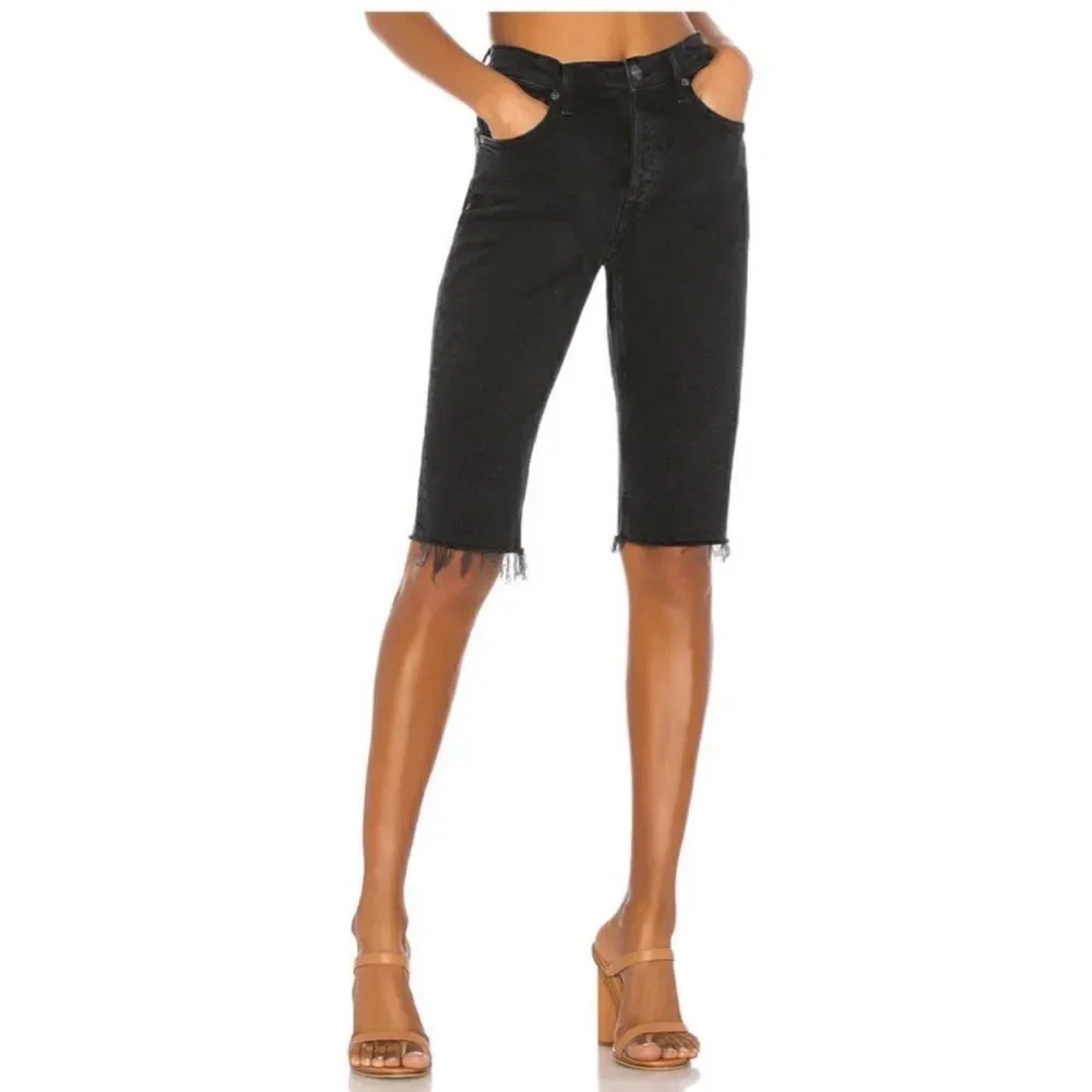 AGOLDE Carrie Long Length Slim Shorts sz 25